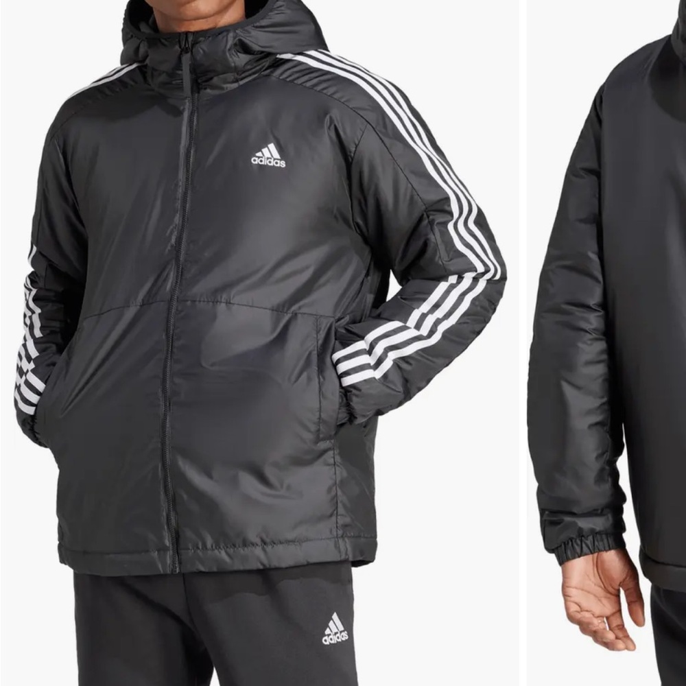 3 Stripes Adidas Hooded Insulated Jacket Men’s